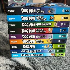 Dog Man and Cat Kid Book Set